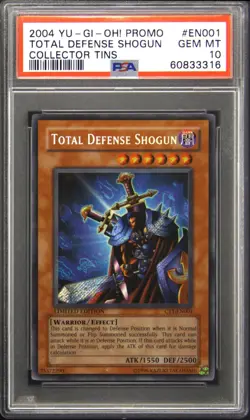 2004 Yu-Gi-Oh! Promo Collector Tins Total Defense Shogun #CT1-EN001 PSA 10 - Image 1