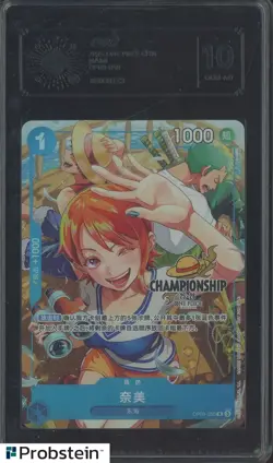 #2 2025 One Piece Chinese #OP09-050 Nami LCC 10 GEM MINT - Image 1