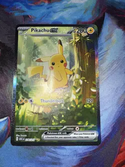 Pikachu EX Ascended Hero’s SIR 276/217 Pokemon TCG Card Near Mint NM English - Image 2