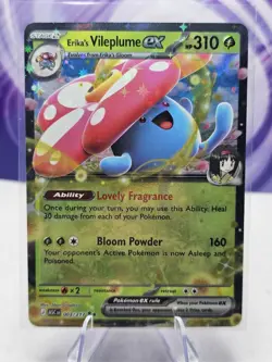 Pokemon TCG Erika’s Vileplume Ex Ascended Heroes 003/217 NM Double Rare Card - Image 1