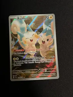 Pachirisu Holo Card 208/198 Scarlet & Violet Illustration Rare Near Mint - Image 1
