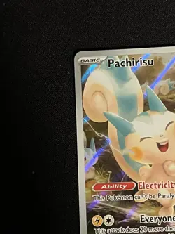 Pachirisu Holo Card 208/198 Scarlet & Violet Illustration Rare Near Mint - Image 5