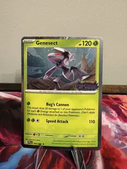 Pokemon Genesect 008/094 Best Buy Phantasmal Flames Stamped Promo Card - Image 3