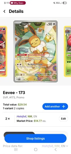 Eevee 173 Sv: Scarlet & Violet Promo Cards Holo - Image 4