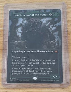 MTG card Lumra, Bellow of the Woods (borderless) Bloomburrow - Image 1