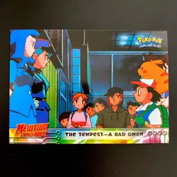 The Tempest A bad Omen 15 Topps Pokemon Card Mewtwo strikes backSeries 1 - Topps - Image 2