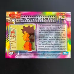 The Tempest A bad Omen 15 Topps Pokemon Card Mewtwo strikes backSeries 1 - Topps - Image 3