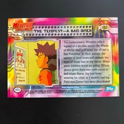 The Tempest A bad Omen 15 Topps Pokemon Card Mewtwo strikes backSeries 1 - Topps - Image 5