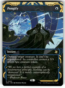 Pongify (Showcase) 20 NM MTG Secrets of Strixhaven Mystical Archive Magic - Image 1