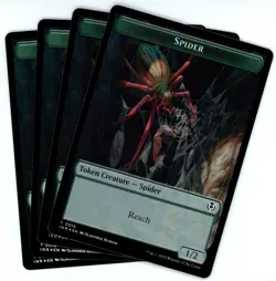 x4 Insect / Spider (Foil) - Double-Sided Token - Innistrad Remastered - MTG - Image 2