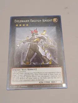 YuGiOh! - Evilswarm Exciton Knight CRBR-EN048 Super Rare 1st Edition Near Mint - Image 2