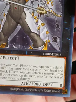 YuGiOh! - Evilswarm Exciton Knight CRBR-EN048 Super Rare 1st Edition Near Mint - Image 4
