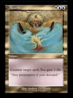 MTG Absorb LP Light Play Dominaria Remastered [755] - Image 1