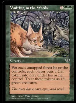 MTG Waiting in the Weeds LP Light Play Mirage [4874] - Image 1