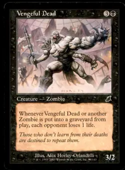 Vengeful Dead LP Light Play Scourge MTG [5987] - Image 1