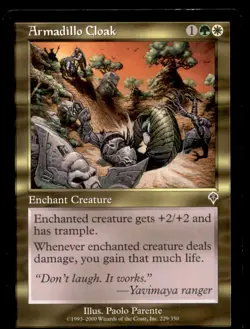 Armadillo Cloak LP Light Play Invasion MTG [7943] - Image 1