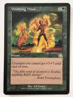 Vitalizing Wind Prophecy Light Play MTG Magic the Gathering - Image 1