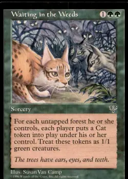 MTG Waiting in the Weeds LP Light Play Mirage [4843] - Image 1