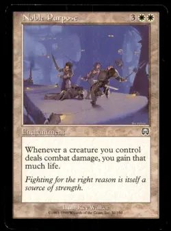 Noble Purpose LP Light Play Mercadian Masques MTG [11069] - Image 1