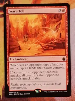 Magic The Gathering MTG WAR'S TOLL Battlebond NM Near Mint - Image 1