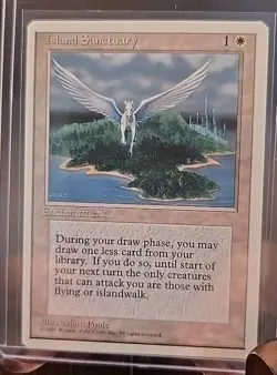 Island Sanctuary MTG Core Set 4th Edition MTG Regular Lightly Played - Image 3