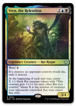 Vren, the Relentless #239 (Foil) (NM) Bloomburrow BLB Magic MTG - Image 1