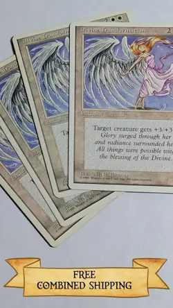 4x Divine Transformation MTG Core Set 4th Edition Regular - Image 1