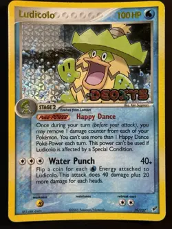 Pokemon Ludicolo 10/107 Reverse Holo EX Deoxys - NM - Image 1