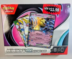 Pokemon TCG Mimikyu EX Showcase Box 3 Random Booster Packs plus 1 Promo Sealed - Image 1