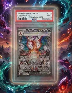 2023 Pokemon Obsidian Flames Charizard EX Special Illustration Rare PSA 9 #223 - Image 1