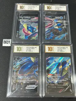 4pcs Pokemon TCG S-Chinese Greninja V-UNION CSEC 001-004 Grade 10 - Image 1