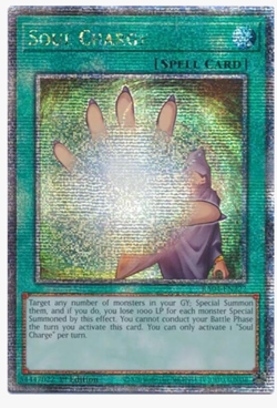 Soul Charge (Quarter Century Secret Rare) - Quarter Century Stampede NM YuGiOh - Image 1