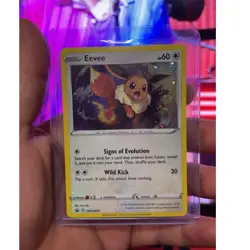 Pokemon Eevee SWSH042 Sword & Shield Promo Cosmos Holo - Image 1