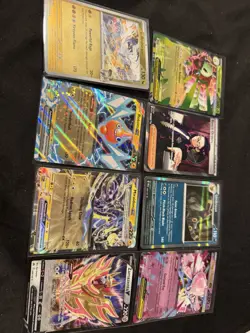 Pokemon TCG Reshiram, Rotom EX, Miradon EX, Zamazenta Holo Lot (9 Cards) - Image 1