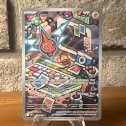 Pokemon TCG Rotom Illustration Rare Holo SV10: Destined Rivals 197/182 60 HP - Image 1
