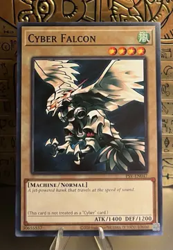 Cyber Falcon PSV-EN047 Pharaoh's Servant 25th Anniversary Ed. Yugioh! NM Common - Image 1