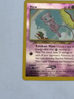 Pokemon Mew 46/040 Southern Islands Reverse Holo Promo Card 2001 English - Image 3