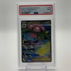 2025 POKEMON MEG EN-MEGA EVOLUTION ULTRA RARE #155 MEGA VENUSAUR EX PSA 9 - Image 1