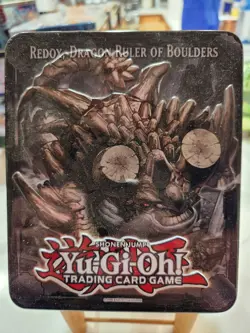 YuGiOh - Empty Collectible Tin 2013 - Redox Dragon Ruler of Boulders - Image 1