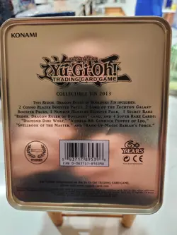 YuGiOh - Empty Collectible Tin 2013 - Redox Dragon Ruler of Boulders - Image 2