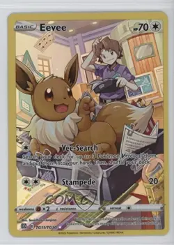 Full Art - Eevee Pokemon Sword & Shield Brilliant Stars Trainer Gallery #TG11 - Image 1