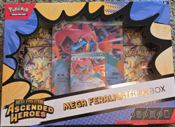 Pokemon TCG Mega Evolution Ascended Heroes Mega Feraligatr EX Box - Image 1