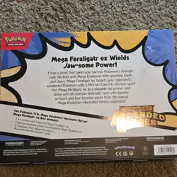 Pokemon TCG Mega Evolution Ascended Heroes Mega Feraligatr EX Box - Image 2