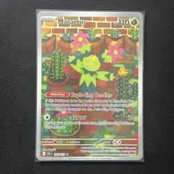 Pokemon TCG Maractus Card 160/159 Illistration Rare Journey Together - Image 1