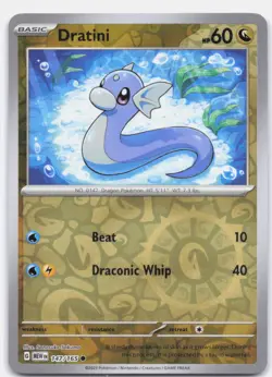 Dratini 147/165 Common 151 Pokemon Reverse Holo Near Mint - Image 1