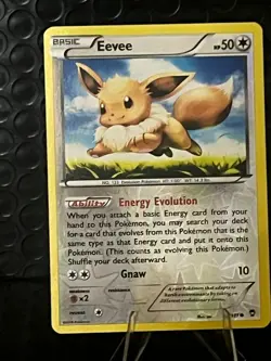 Eevee 80/111 XY-Furious Fists Reverse Holo LP Pokemon TCG - Image 1