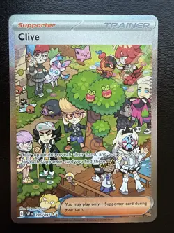FREE SHIPPING Pokemon TCG Clive 236/091 Full Art Paldean Fates Ultra Rare NM - Image 1