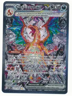 CHARIZARD EX SPECIAL ILLUSTRATION RARE OBSIDIAN FLAMES SIR POKEMON #223/197 MINT - Image 1