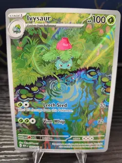 Pokemon TCG Ivysaur Scarlet & Violet 151 IR #167/165 - Image 1
