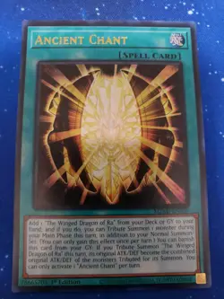 Yugioh - Ancient Chant - Ultra Rare - 1st Edition MZMI-EN069 - Image 1